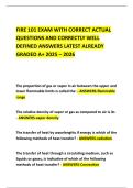 FIRE 101 EXAM WITH CORRECT ACTUAL QUESTIONS AND CORRECTLY WELL DEFINED ANSWERS LATEST ALREADY GRADED A&plus; 2025 &ndash; 2026