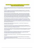 WGU D115 Master Set-Advanced Pathophysiology for The Advanced Practice Nurse Questions and Answers