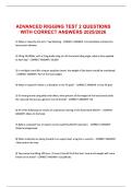 ADVANCED RIGGING TEST 2 QUESTIONS WITH CORRECT ANSWERS 20252026&period;