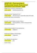 WHNP-BC Pharmacology & Professional Issues Exam Actual Questions and Answers 2026&period;docx