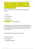 Midwifery & WHNP Certification Review Guide Gynecologic&comma; Reproductive&comma; and Sexual Disorders Exam Actual Questions and Answers 2026&period;docx