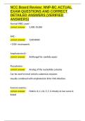 NCC Board Review NNP-BC ACTUAL EXAM QUESTIONS AND CORRECT DETAILED ANSWERS &lpar;VERIFIED ANSWERS&rpar;&period;docx