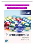 TEST BANK For Microeconomics Global Edition 9th Edition by Jeffrey M. Perloff, Verified Chapters 1 - 20, Complete Newest Version