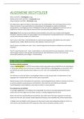 Algemene Rechtsleer samenvatting 