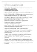 MHA 701 CH 4 QUIZ STUDY GUIDE