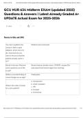 GCU NUR 634 Midterm EXAM &lpar;updated 2025&rpar; Questions & Answers &vert; Latest Already Graded A&plus; UPDATE Actual Exam for 2025-2026
