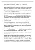 SSM TEST REVIEW QUESTIONS & ANSWERS