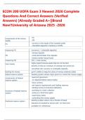 ECON 200 UOFA Exam 3 Newest 2026 Complete   Questions And Correct Answers &lpar;Verified  Answers&rpar; &vert;Already Graded A&plus;&vert;&vert;Brand  New&excl;&excl;University of Arizona 2025 -2026 
