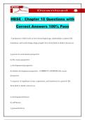 HBSE - Chapter 10 Questions with Correct Answers 100&percnt; Pass