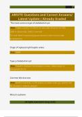 ABSITE Questions and Correct Answers&sol; Latest Update &sol; Already Graded