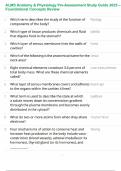 ALMS Anatomy & Physiology Pre-Assessment Study Guide 2025 &ndash; Foundational Concepts Review