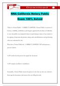 NNA California Notary Public Exam 100&percnt; Solved