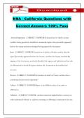 NNA - California Questions with Correct Answers 100&percnt; Pass