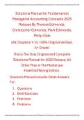 Solutions Manual Fundamental Managerial Accounting Concepts &lpar;2025 Release&rpar; 11th Edition By Christopher Edmonds&comma; Mark Edmonds&comma; Jennifer Edmonds