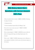 NNA Notary Quick Start &vert; Questions with Correct Answers 100&percnt; Pass