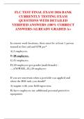 FLC TEST FINAL EXAM 2026 BANK  CURRENTLY TESTING EXAM  QUESTIONS WITH DETAILED  VERIFIED ANSWERS &lpar;100&percnt; CORRECT  ANSWERS &sol;ALREADY GRADED A&plus;