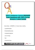 NR321 &ndash; Pediatric Cancer Review &lpar;2025&sol;2026&rpar; &ndash; 100&percnt; Verified Q&A on Leukemia&comma; Brain Tumors&comma; Lymphomas & Treatment &ndash; Chamberlain University