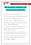 NNA All quizzes &vert; Questions with Correct Answers 100&percnt; Pass