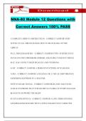 NNA-80 Module 12 Questions with Correct Answers 100&percnt; PASS