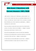 NNA Exam 3 Questions with Correct Answers 100&percnt; PASS
