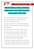 NNA-80 &lpar;Module 13&lpar;B-E&rpar; and Module 16&rpar;Questions with Verified Answers &vert; Latest Update 100&percnt; PASS