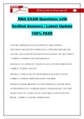NNA EXAM Questions with Verified Answers &vert; Latest Update 100&percnt; PASS