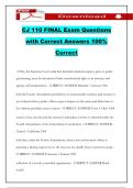 CJ 110 FINAL Exam Questions with Correct Answers 100&percnt; Correct