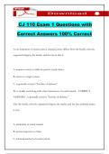 CJ 110 Exam 1 Questions with Correct Answers 100&percnt; Correct