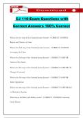 CJ 110-Exam Questions with Correct Answers 100&percnt; Correct