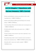 CJ110 Chapter 7 Questions with Correct Answers 100&percnt; Correct