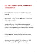 IBEC STATE BOARD Practice test exam with correct answers 