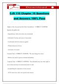 CJS 110 Chapter 10 Questions and Answers 100&percnt; Pass