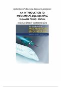 Solution manual for An Introduction to Mechanical Engineering &ndash; Enhanced 4th Edition by Jonathan Wickert & Kemper Lewis