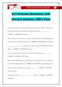 CJ110 Exam Questions with Correct Answers 100&percnt; Pass