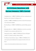CJ110 Exam Questions with Correct Answers 100&percnt; Correct
