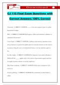 CJ 110 Final Exam Questions with Correct Answers 100&percnt; Correct