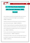 CJ 110 Final Exam Questions with Correct Answers 100&percnt; Correct