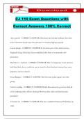CJ 110 Exam Questions with Correct Answers 100&percnt; Correct
