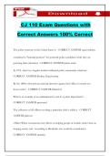 CJ 110 Exam Questions with Correct Answers 100&percnt; Correct
