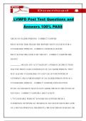 LVMPD Post Test Questions and Answers 100&percnt; PASS