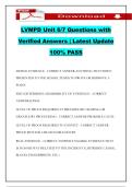LVMPD Unit 6&sol;7 Questions with Verified Answers &vert; Latest Update 100&percnt; PASS