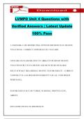 LVMPD Unit 4 Questions with Verified Answers &vert; Latest Update 100&percnt; Pass