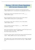 Biology 1108 Exam 3 PUCKO UGA Questions with Correct Answers 2025