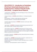 UCLA PSYCH 10 &ndash; Introduction to Psychology  &lpar;Final Exam Study Guide Questions and A&plus;  Graded Answers&comma; Professor Paquette-Smith&comma;  2025&sol;2026&rpar; &ndash; Complete Review Material