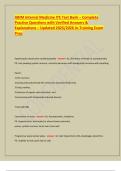 ABIM Internal Medicine ITE Test Bank &ndash; Complete Practice Questions with Verified Answers & Explanations &ndash; Updated 2025&sol;2026 In-Training Exam Prep