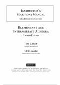 Solutions manual for Elementary and Intermediate Algebra 4th Edition by Tom Carson