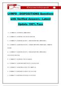 LVMPD - DISPOSITIONS Questions with Verified Answers &vert; Latest Update 100&percnt; Pass
