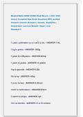 Medical Math-HOSA EXAM&comma; Most Recent &vert;&vert; 2025 &sol;2026  Actual  Complete Real Exam Questions With verified  Answers &lpar;Correct Answers &rpar; Already  Graded A&plus; &comma;  Guaranteed  success&vert; Newest  Exam &vert; Just                     Released &excl;&excl;