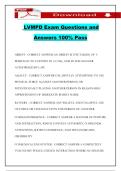 LVMPD Exam Questions and Answers 100&percnt; Pass