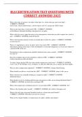 BLS CERTIFICATIONTESTQUESTIONS WITH CORRECT ANSWERS 2025